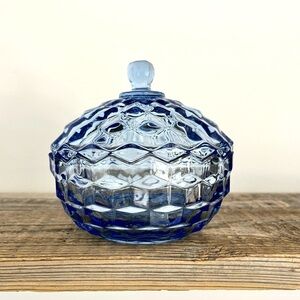 Indiana Glass Vintage Whitehall Powder Jar Vanity Candy dish